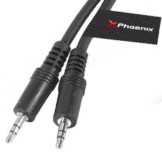 *Cable de audio mini jack  3.5 mm m - m estéreo de 5 m