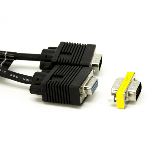 *Cable svga d - sub15 de 5 m - m - h con adaptador m - m