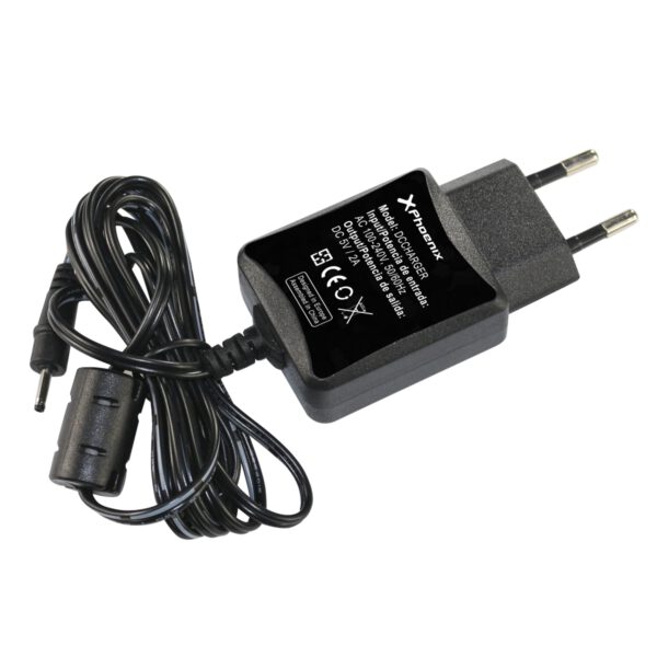 *Cargador adaptador universal ac - dc universal de pared phoenix phdccharger 5v 2a negro