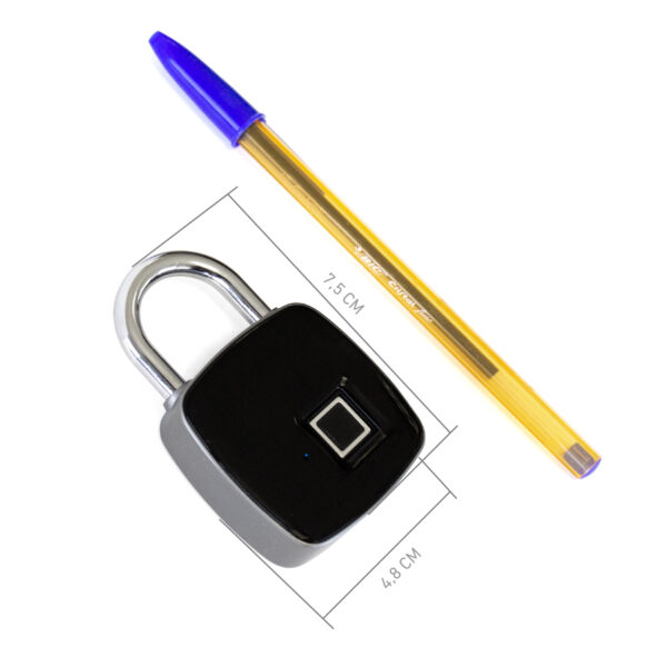 *Candado con huella dactilar phoenix - hasta 10 personas distintas - resistente al agua ip65 uso exterior