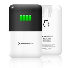 *Cargador ac + bateria portatil 2 en 1  phoenix power bank 3000 ma  ipad - iphone - tablet - moviles - smartphones - mp4 - gps - cualquier dispositivo cargable con usb - micro usb - mini usb