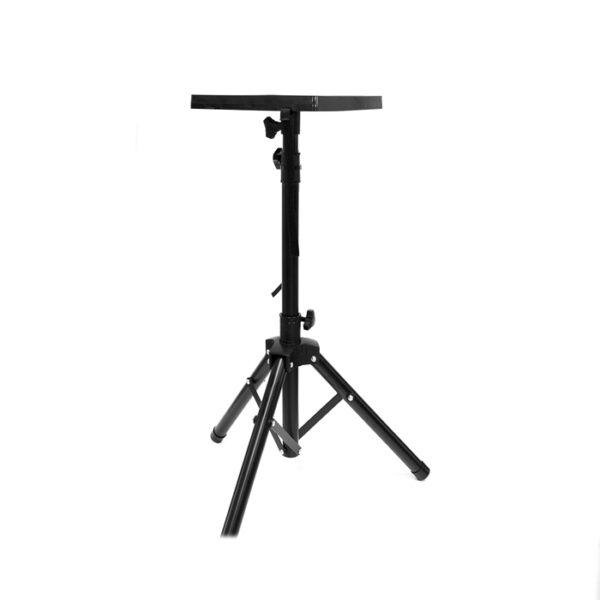 *Mesa - soporte para video proyector - ordenador portatil  phoenix tipo tripode - adjustable en altura - plegable - portatil peso ligero - altura maxima 1.5 metros acero negro