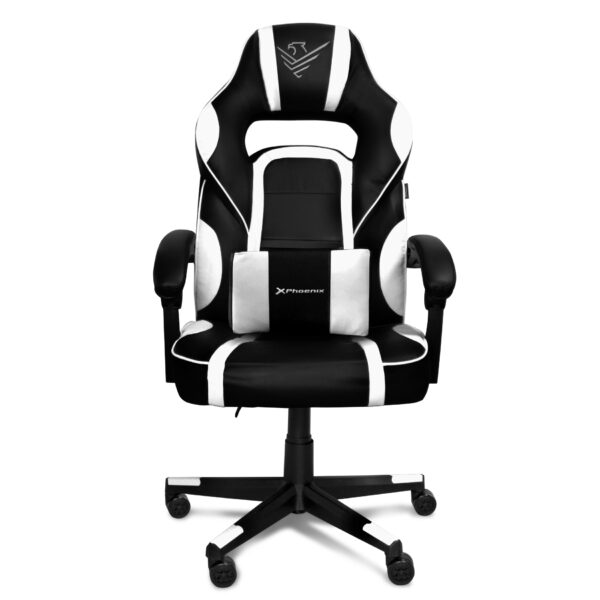 *Silla gaming phoenix trophy cuero pu blanca