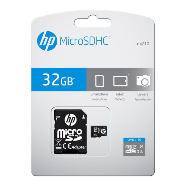 *Tarjeta memoria micro secure digital sd hp 32gb class 10 u1