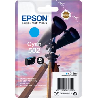 *Cartucho tinta epson t02v240 502 cian ink