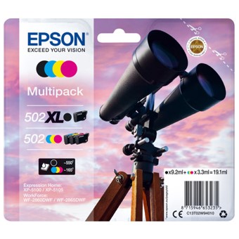 *Multipack tinta epson 502xl negro + 502 cian magenta amarillo