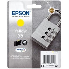 *Cartucho tinta epson c13t35844010 amarillo durabrite ultra ink 35 -  650 paginas - candado