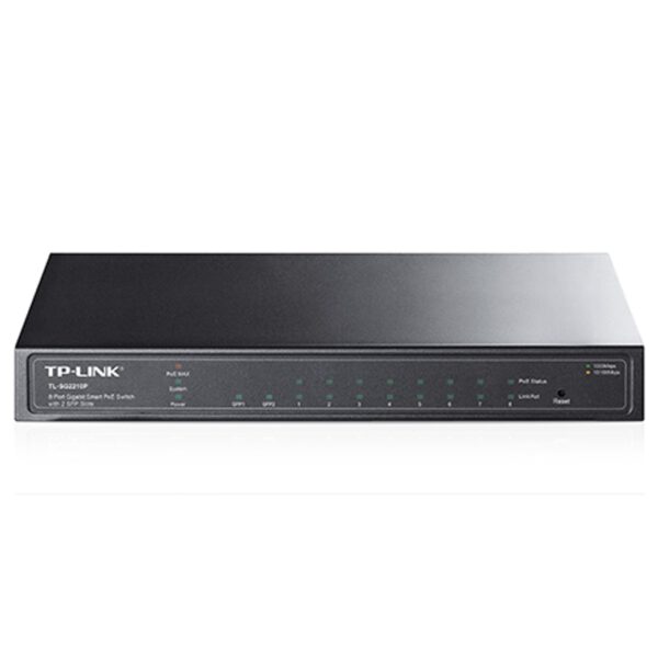 *Swicht 8 puertos 10 - 100 - 1000 + 2 ptos spf poe 53w tp - link