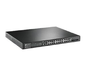 *Switch 28 puertos 10 - 100 - 1000 (24p poe + 4sfp) l2 tp - link