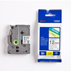 *Cinta laminada brother tze231 12mm x 8m blanco - negro pt - 1000 -  pt - 1005f -  pt - 1010 -  pt - 1090 -  pt - 1280dt -  pt - 1280vp