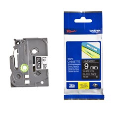 *Cinta laminada brother tze325 9mm x 8m negro - blanco