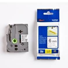 *Cinta super adhesiva brother tzes211 6mm x 8m blanco - negro