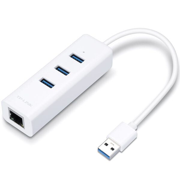 *Adaptador usb a ethernet gigabit + hub de 3 puertos usb 3.0 tp link