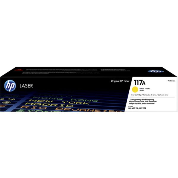 *Toner hp 117a w2072a amarillo 700 paginas