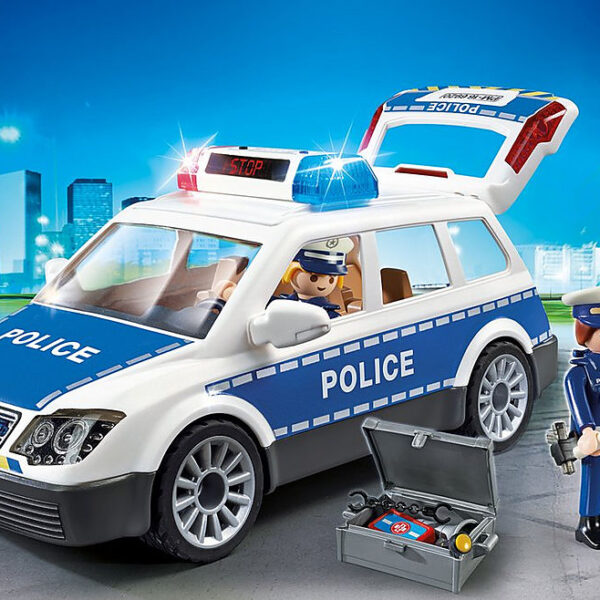 *Playmobil policia coche de policia con luces y sonido