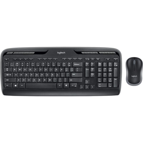 *Teclado + mouse logitech mk330 wireless inalambrico negro ingles internacional