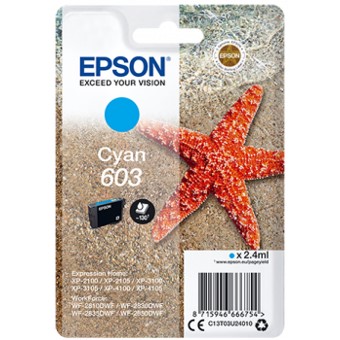 *Cartucho tinta epson c13t03u24010 singlepack cian 603 estrella de mar