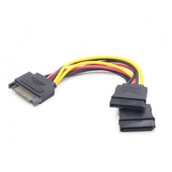 *Cable sata gembird cc - satam2f - 01 macho - hembra -  2 puertos hembra -   0.15m