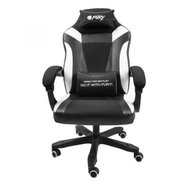 *Silla gaming fury avenger m+ negra - blanca