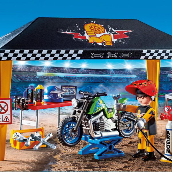 *Playmobil stuntshow tienda taller