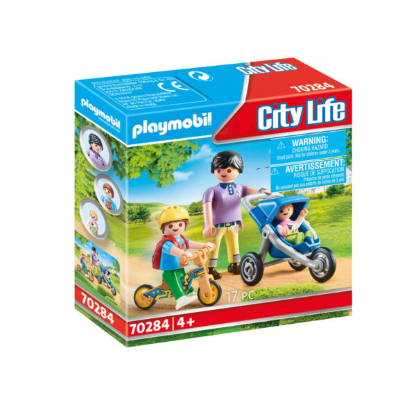 *Playmobil ciudad mama con niños