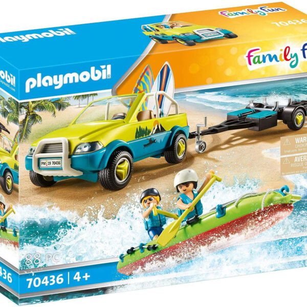 *Playmobil coche de playa con canoa