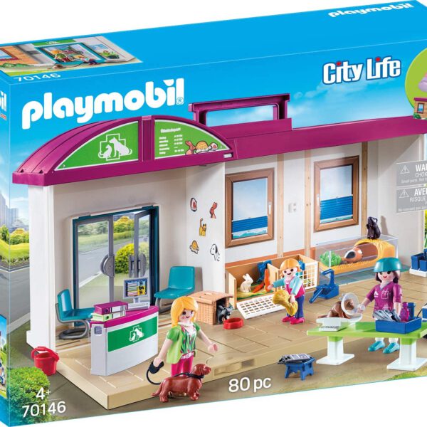 *Playmobil clinica veterinaria maletin