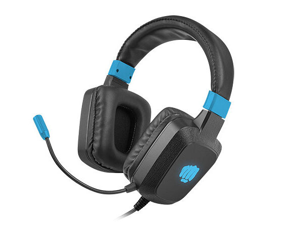 *Auriculares gaming fury raptor rgb negro - azul