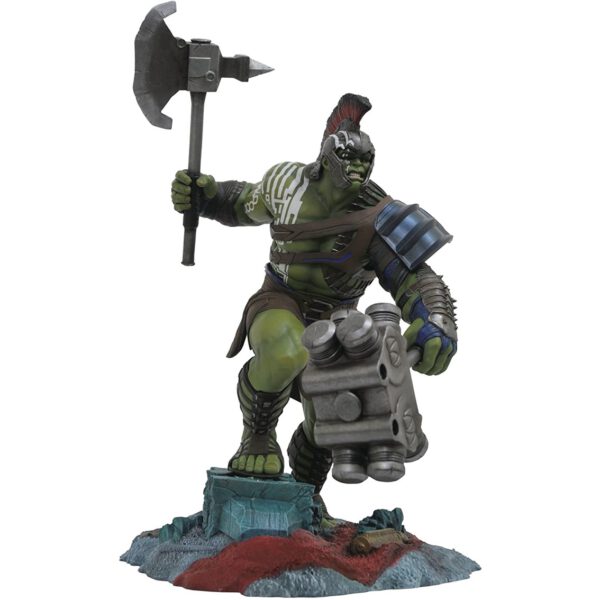 *Figura diamond select toys marvel gallery thor ragnarok hulk gladiador diorama