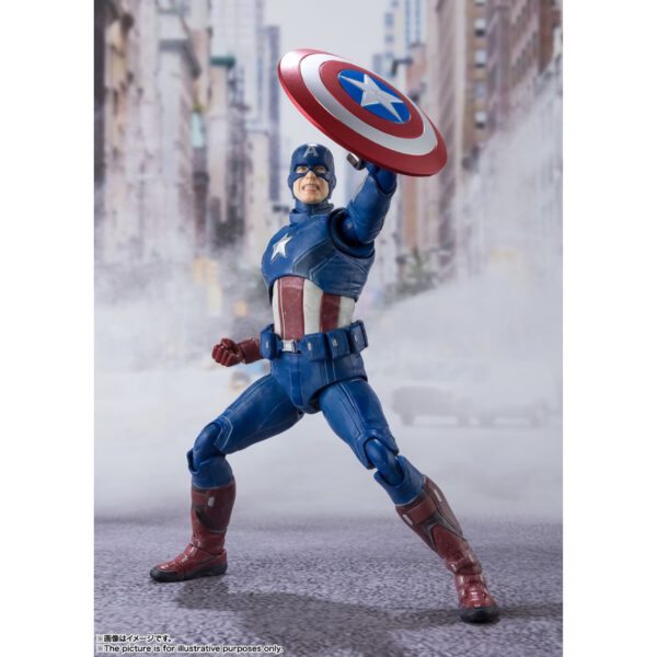 *Figura tamashi nations marvel avengers capitan america edition assemble 15 cm sh figuarts