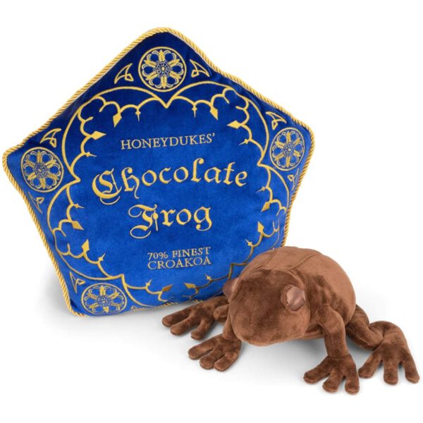 *Peluche the noble collection harry potter rana de chocolate + cojin