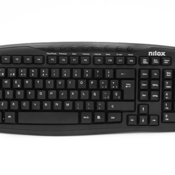 *Teclado multimedia nilox usb negro