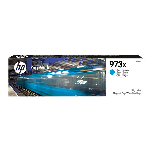 *Cartucho tinta hp original cartridge nº 973x cian pagewide f6t81ae