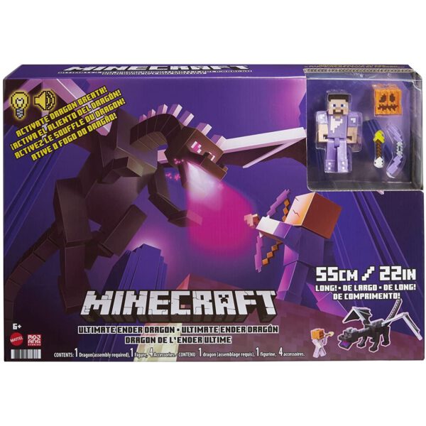 *Figura mattel minecraft dragon de ender definitivo con figura