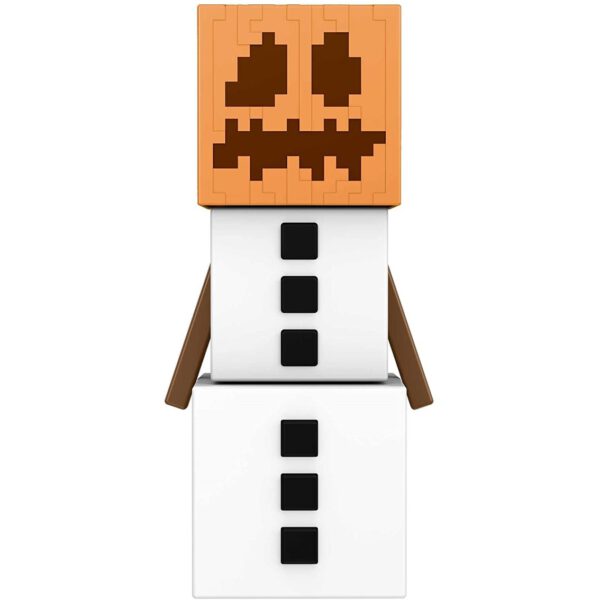 *Figura mattel minecraft golem de nieve accesorios