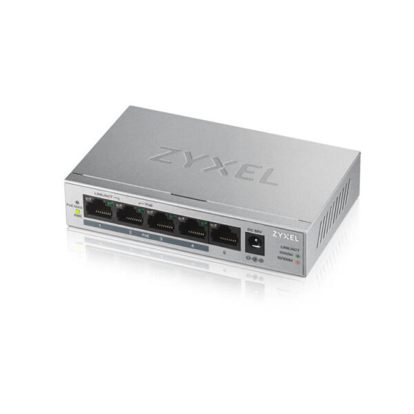 *Switch 5 puertos zyxel - full duplex 10 - 100 - 1000 poe gs1005hp