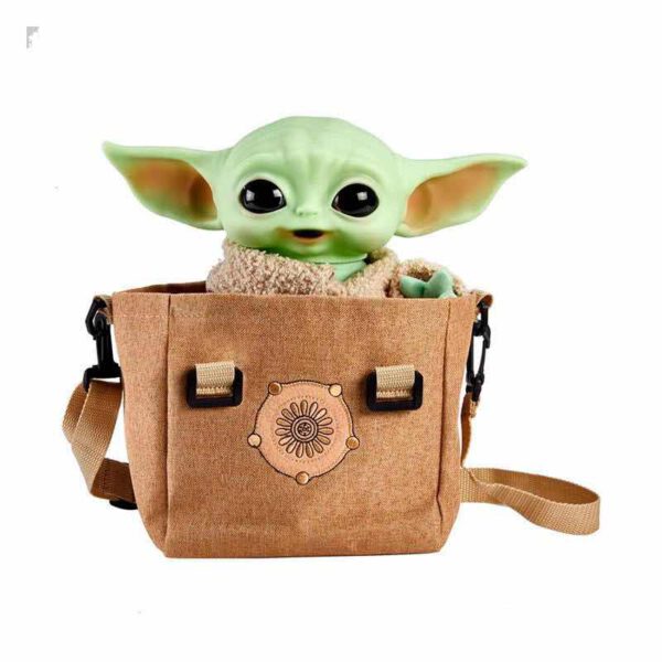 *Peluche electronico con bandolera mattel star wars the mandalorian the child baby yoda 28 cm