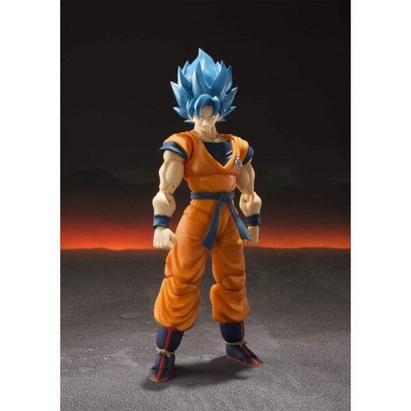 *Figura tamashii nations figuarts sh dragon ball super super saiyan god super saiyan gogeta re - issue