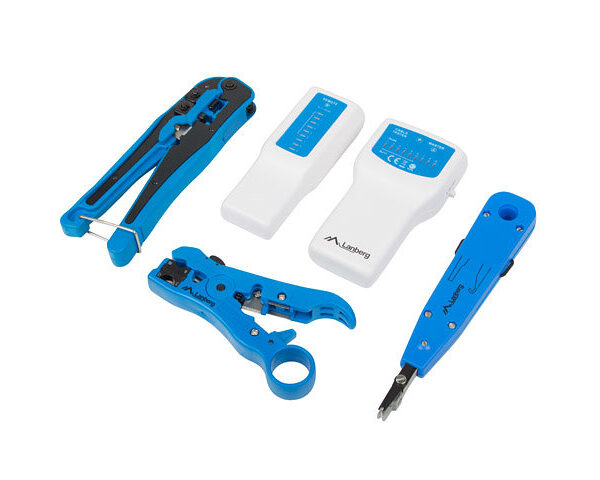 *Kit herramientas lanberg pelacables -  crimpadora -  testador