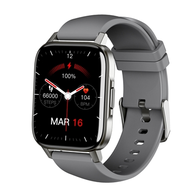 *Reloj smartwatch leotec multisport crystal ip68 gris 1.69 pulgadas
