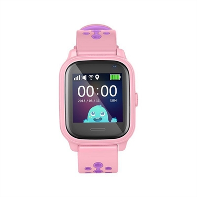 *Reloj smartwatch leotec kids allo gps antiperdida rosa y morado 1.3 pulgadas