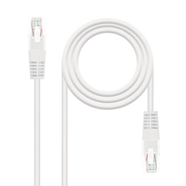 *Latiguillo cable red utp cat.6 rj45 nanocable 3m blanco