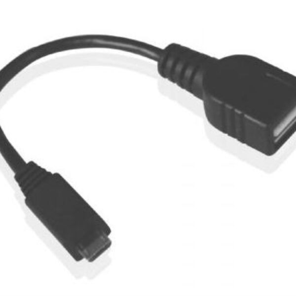 *Cable micro - usb a usb tipo a sbs 0.13m - macho -  hembra - negro