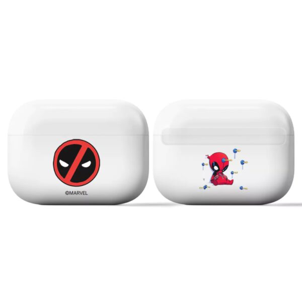*Estuche protector airpods pro ert group deadpool marvel blanco