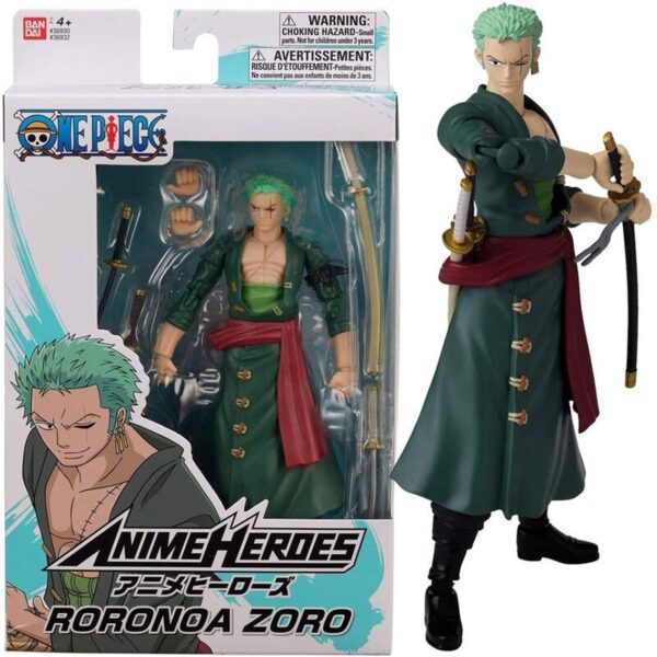 *Figura bandai one piece anime heroes roronoa zoro