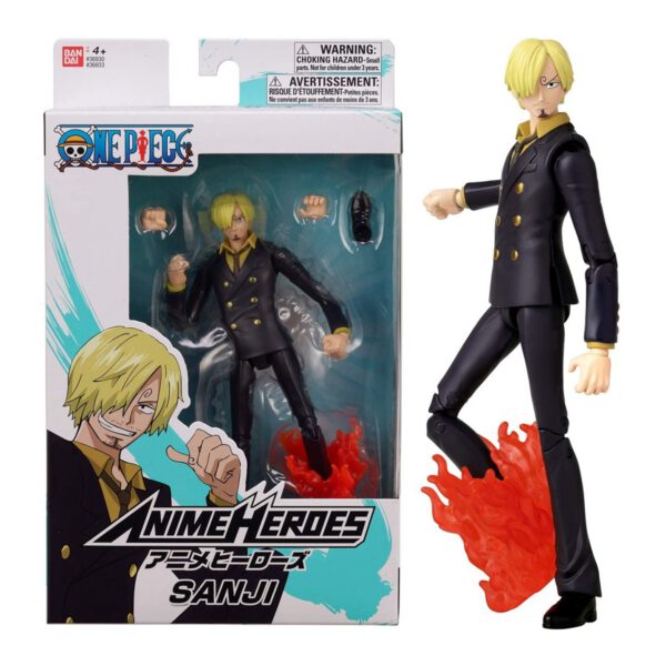 *Figura bandai one piece anime heroes sanji