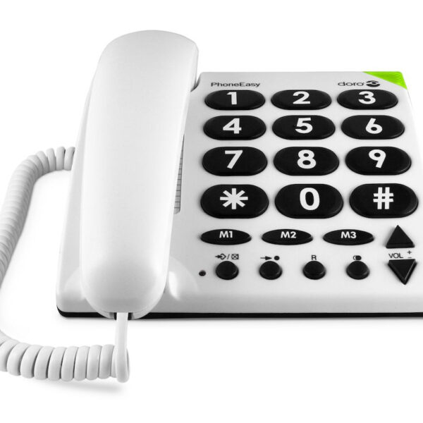 *Telefono fijo doro phone easy 311c white - blanco