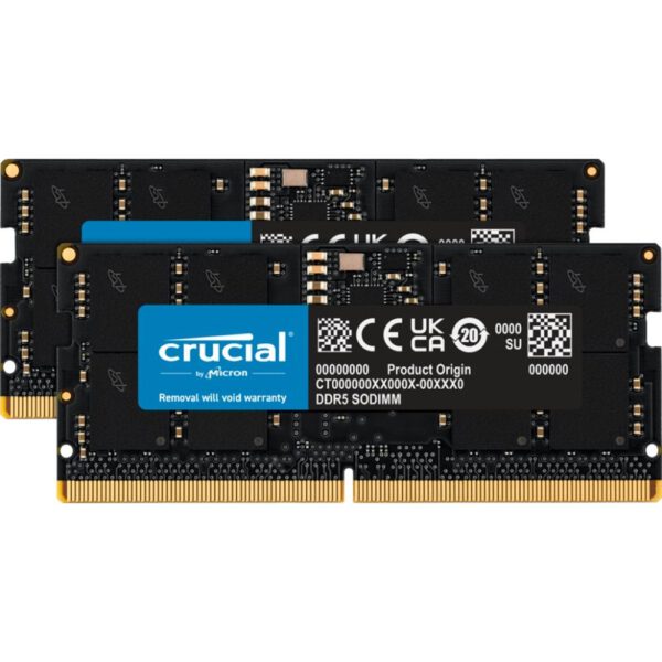 *Memoria ram ddr5 32gb crucial  - sodimm - 4800 mt - s - pc5 38400 cl40