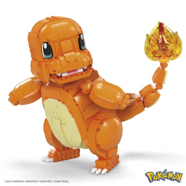 *Figura mattel mega construx pokemon jumbo charmander 730 pcs