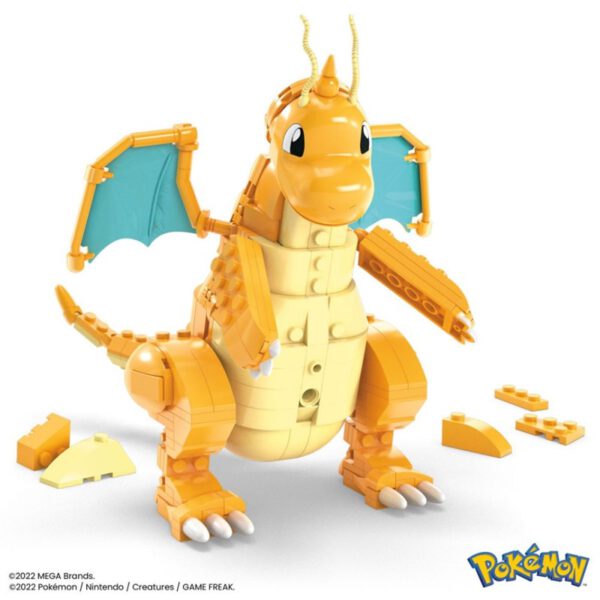 *Figura mattel mega construx pokemon dragonite 387 pcs fig 19 cm